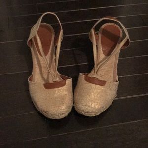 RALPH Lauren low espadrilles wedges. Sz 7.